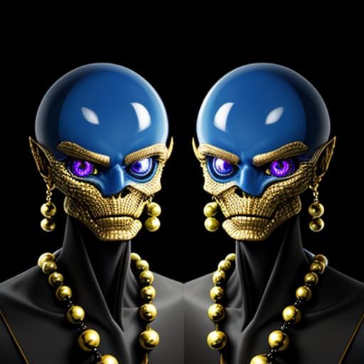 Mystical Android with Oracular Eyes