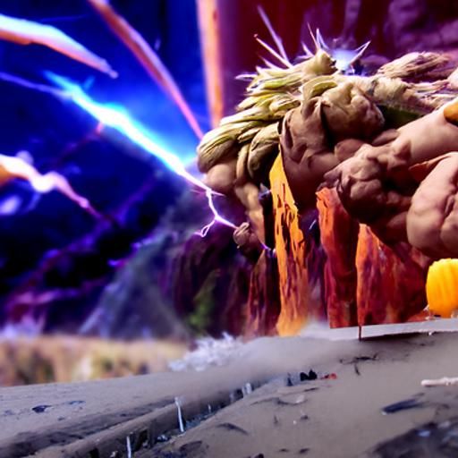 John Oliver as Super Saiyan: Matte Painting