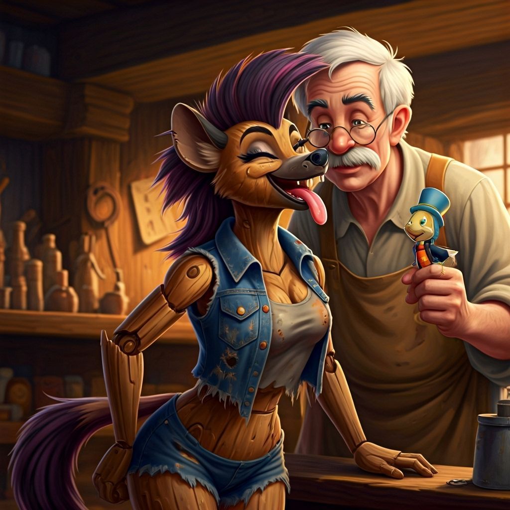 Geppetto's Workshop: Hyena Puppet Creation
