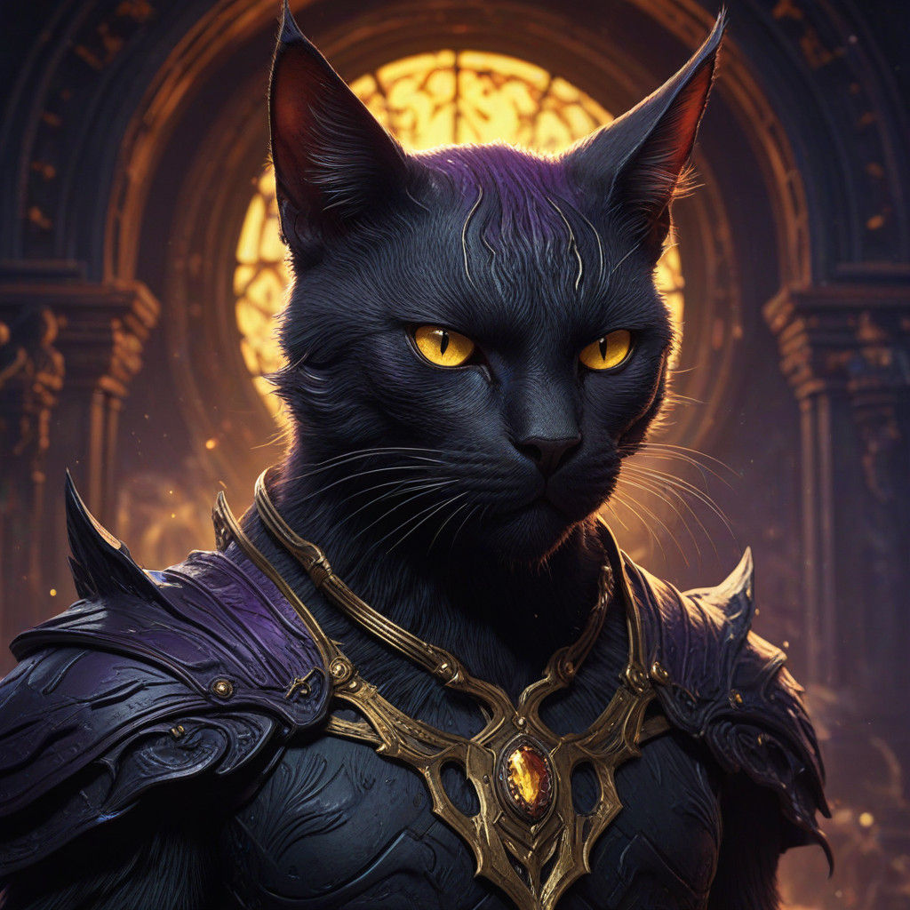 Dark Fantasy Demon in Hellish Landscape by Master Artist