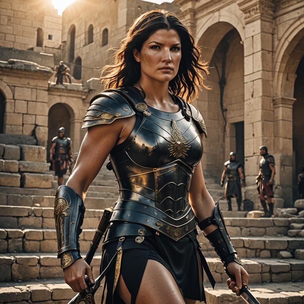 Roman Legionary Woman at Sunrise