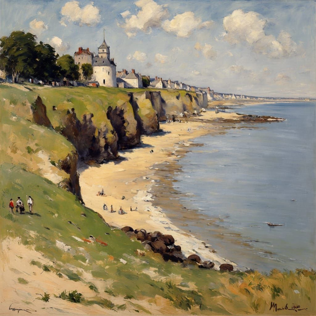 Malakoff Tower and the Shore at Trouville