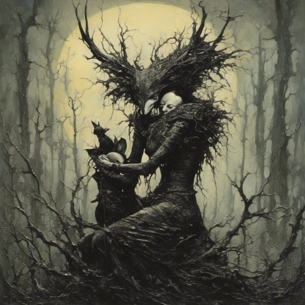 Sacred Love as Impasto Graphite Comic