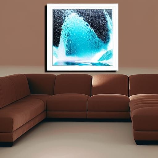 Abstract Crystals: Flowing Water Diamond Painting