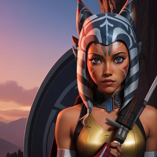 Ahsoka Tano Reimagined as Fantasy Character