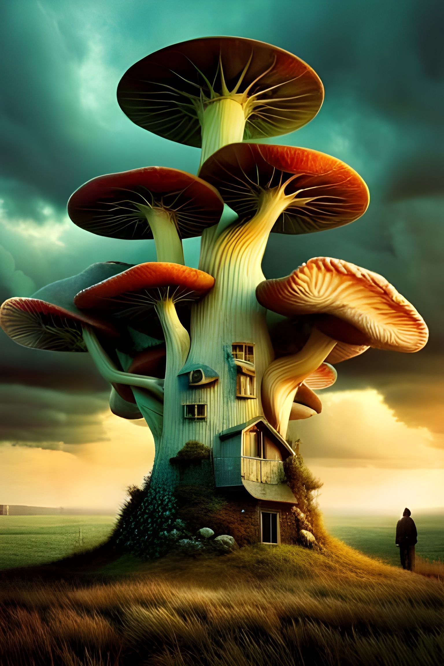 Stormy Clouds in Surreal Photorealistic Style