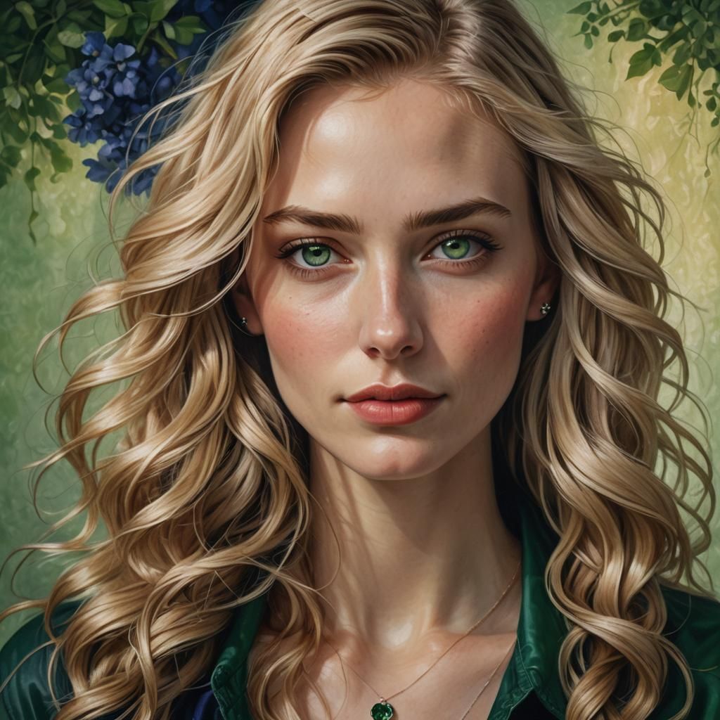 Hyperrealistic Portrait of a Blond Woman in Unreal Engine