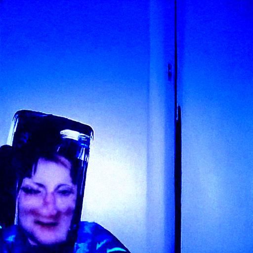 Woman on Video Chat Surrounded by Vodka