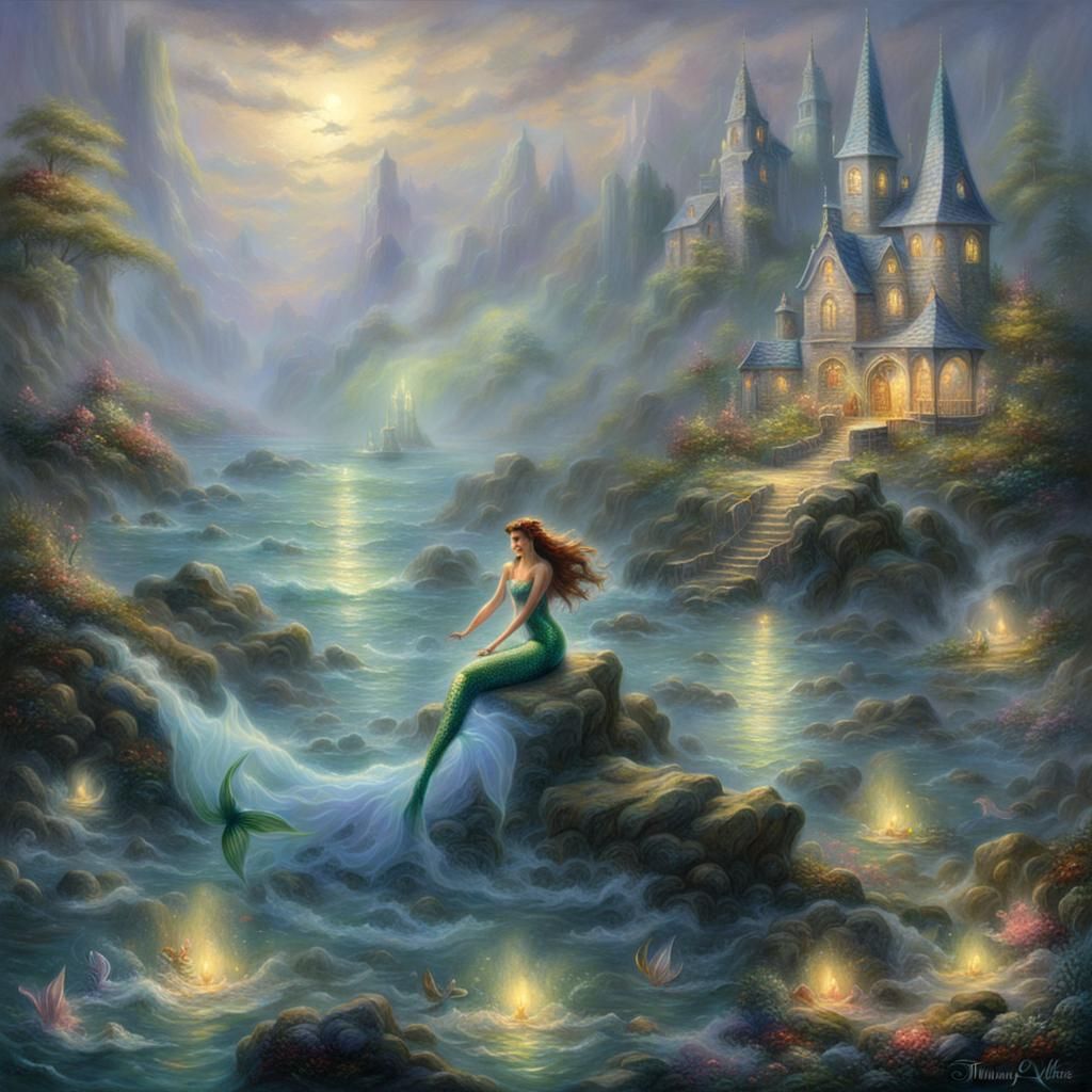 Ethereal Mermaid Duality: Good vs Evil