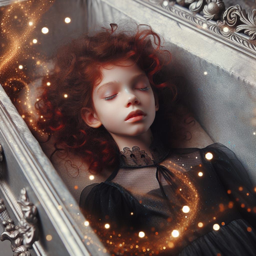 (saying goodbye to the sunlight), A serene scene depicts a v...