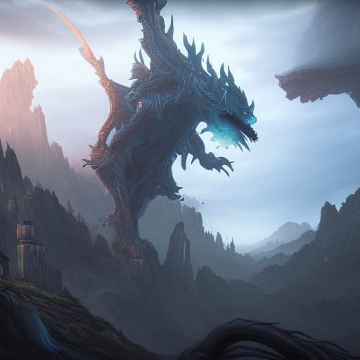 Fantastical Wraith in Detailed Matte Painting