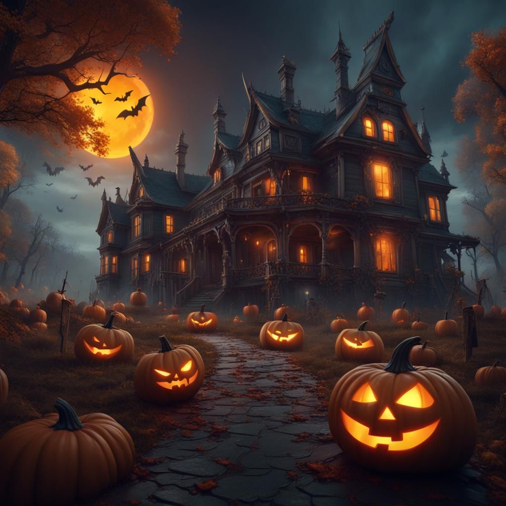 Halloween Fantasy Concept Art in Deep Color