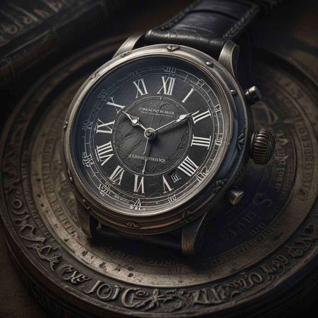 Timeless Clockwork in Charcoal Masterpiece