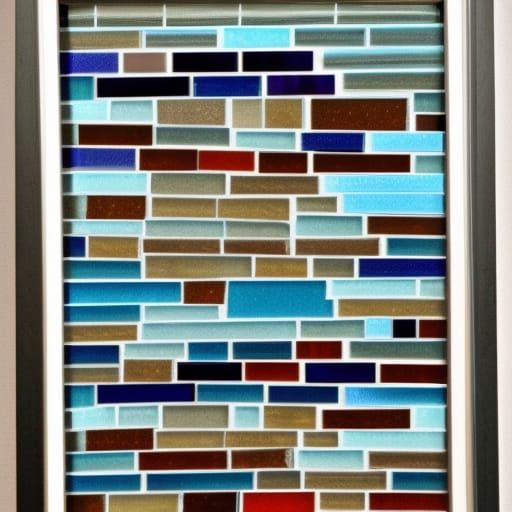 Colorful Mosaic of Tinted Glass Windows