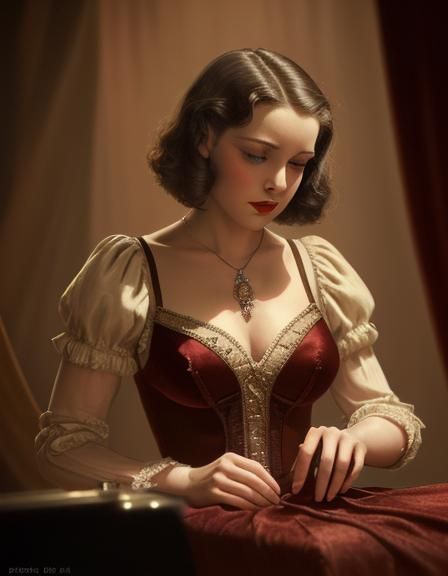 Backstage Glamour: 1930's Theater Scene