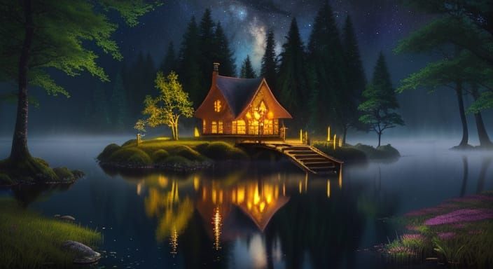The Construction on the lake: mystery