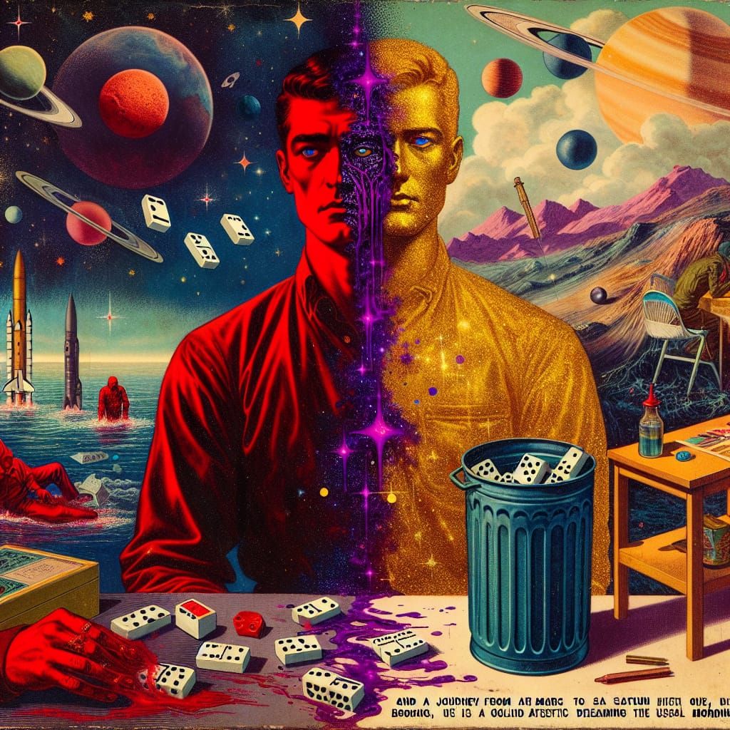 Mars to Saturn: A Cosmic Poem in Surrealism