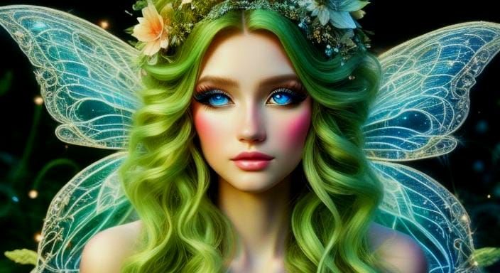 Ethereal Fairy in Enchanted Meadow