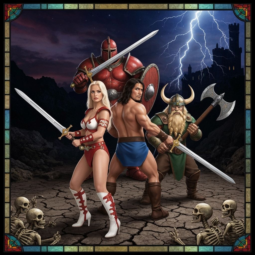 Heroes Battle Ominous Knight at Castle