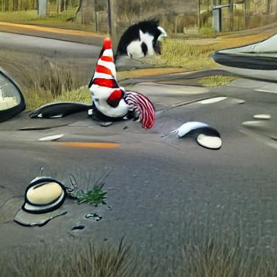 Whimsical Cat in a Hat Illustration