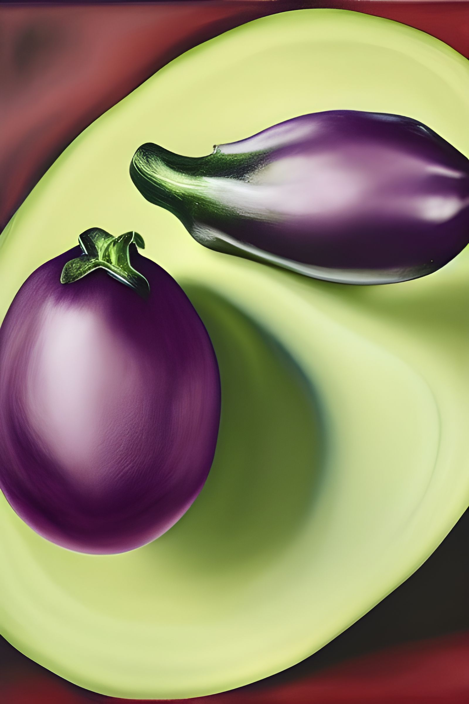 Aubergine in O'Keeffe Style