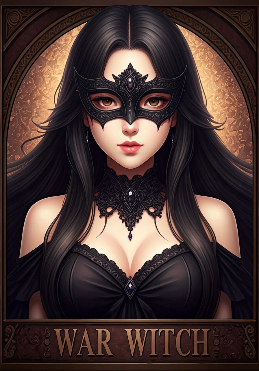 Asian 'War Witch' Anime-Style Wanted Poster