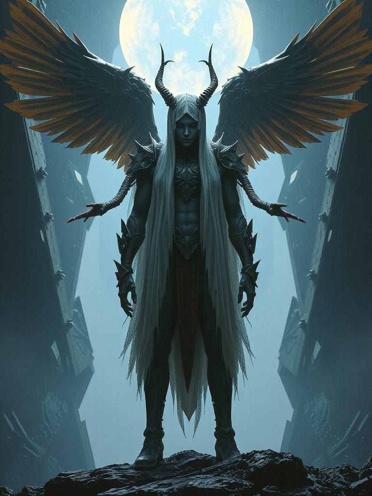 Mystical Satureya in Dystopian Dreamscape