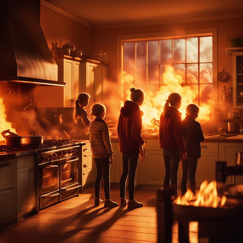 Family's Tense Thanksgiving Moment Amidst a Blazing Oven