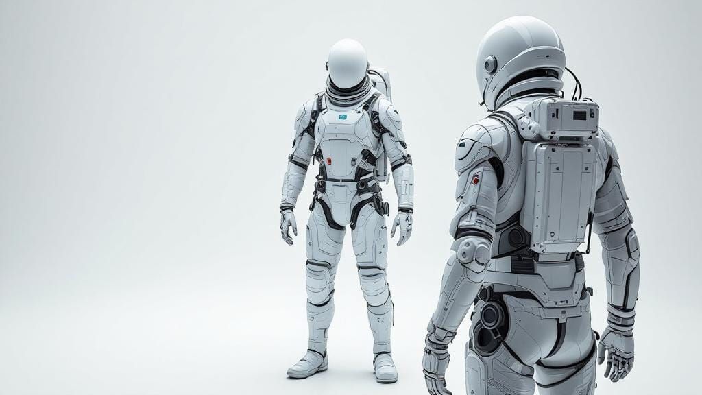 Realistic Sci-Fi Flight Suit on Mannequin