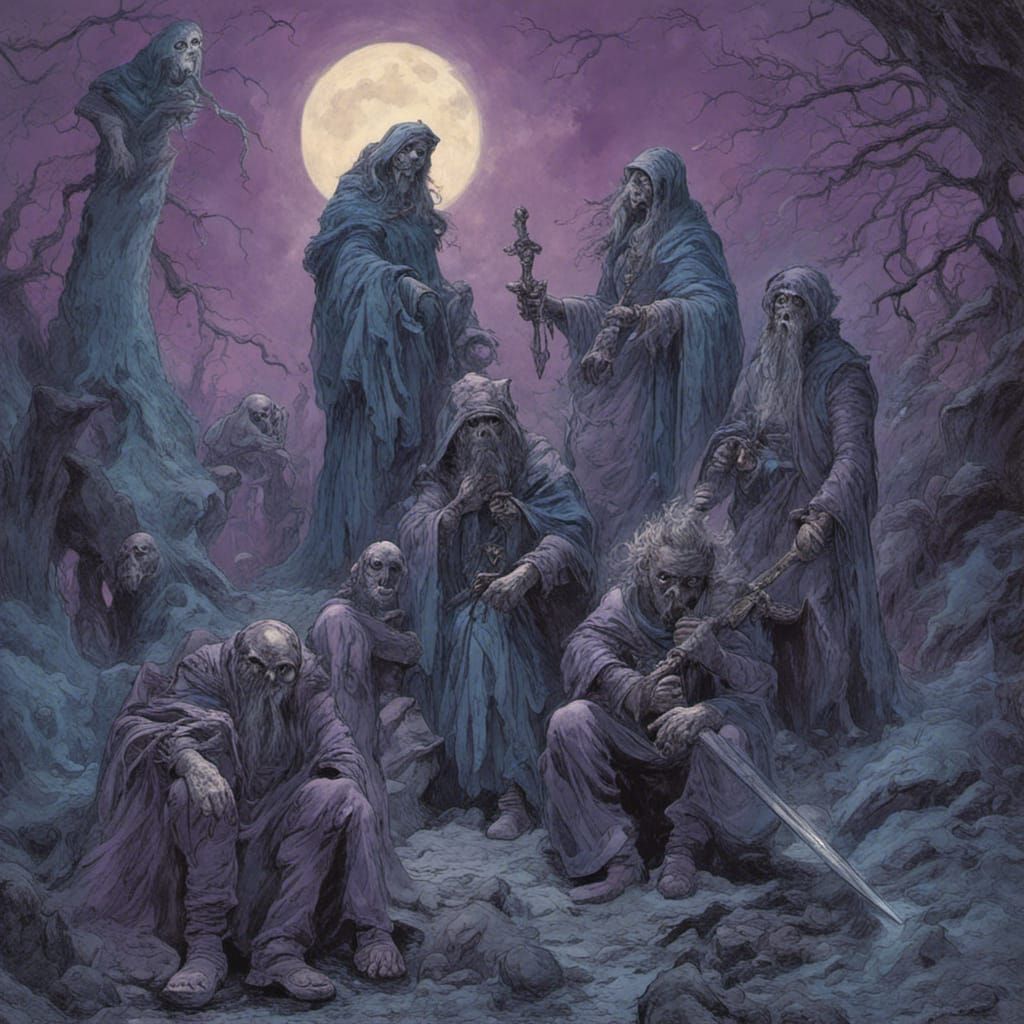 Psychic War Veterans in Horror Style