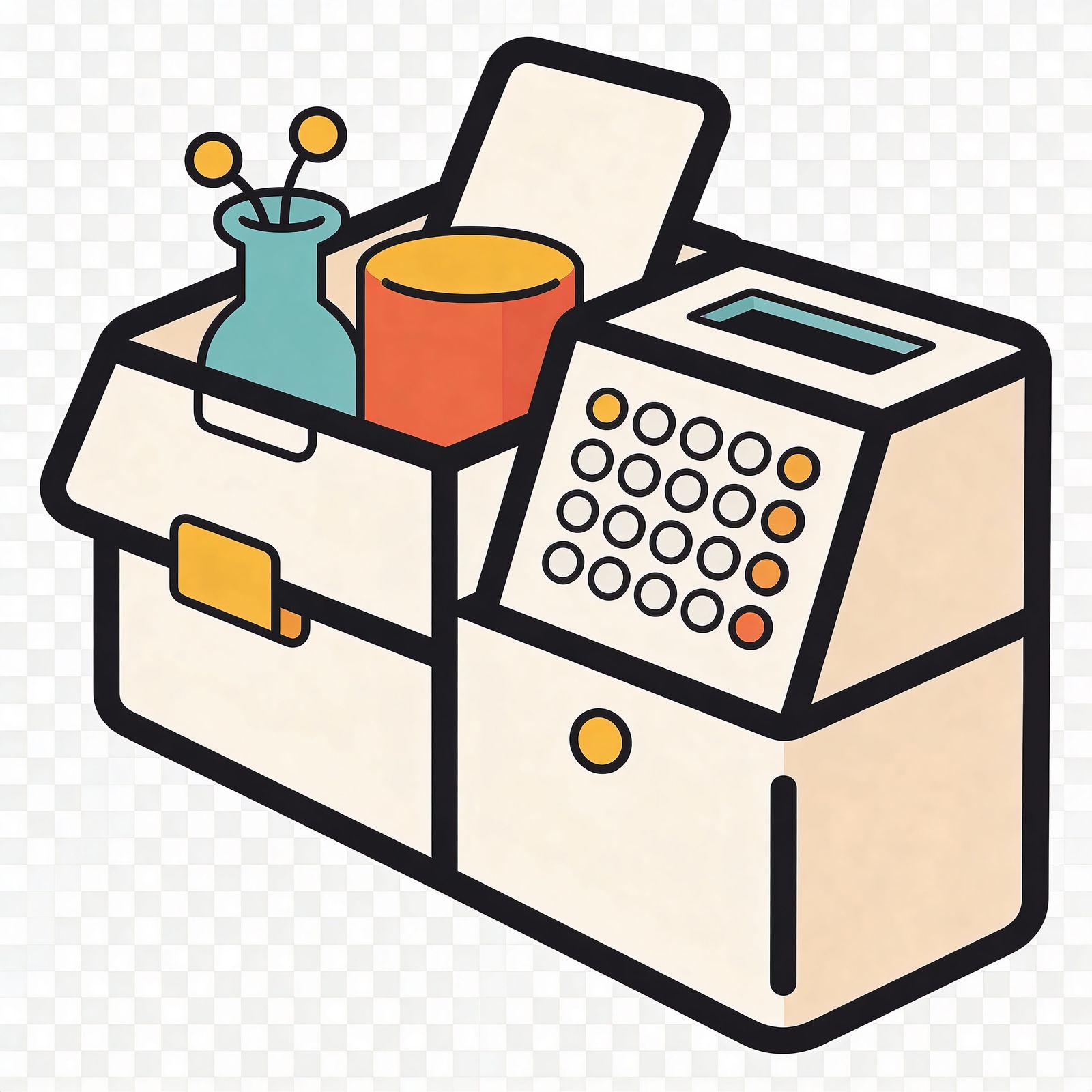 Minimalist Generic Object Vector Illustration