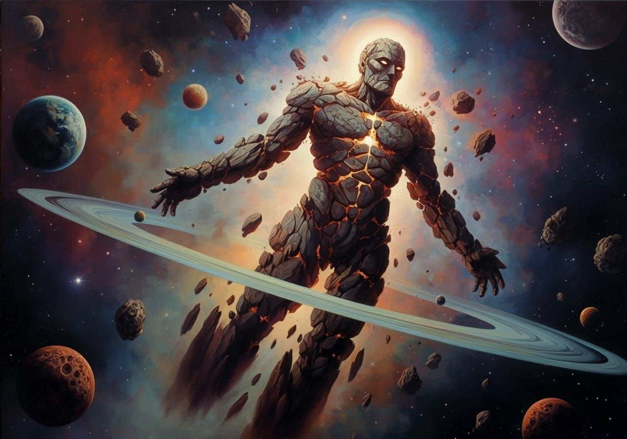 Cosmic Deity in Roger Dean Style