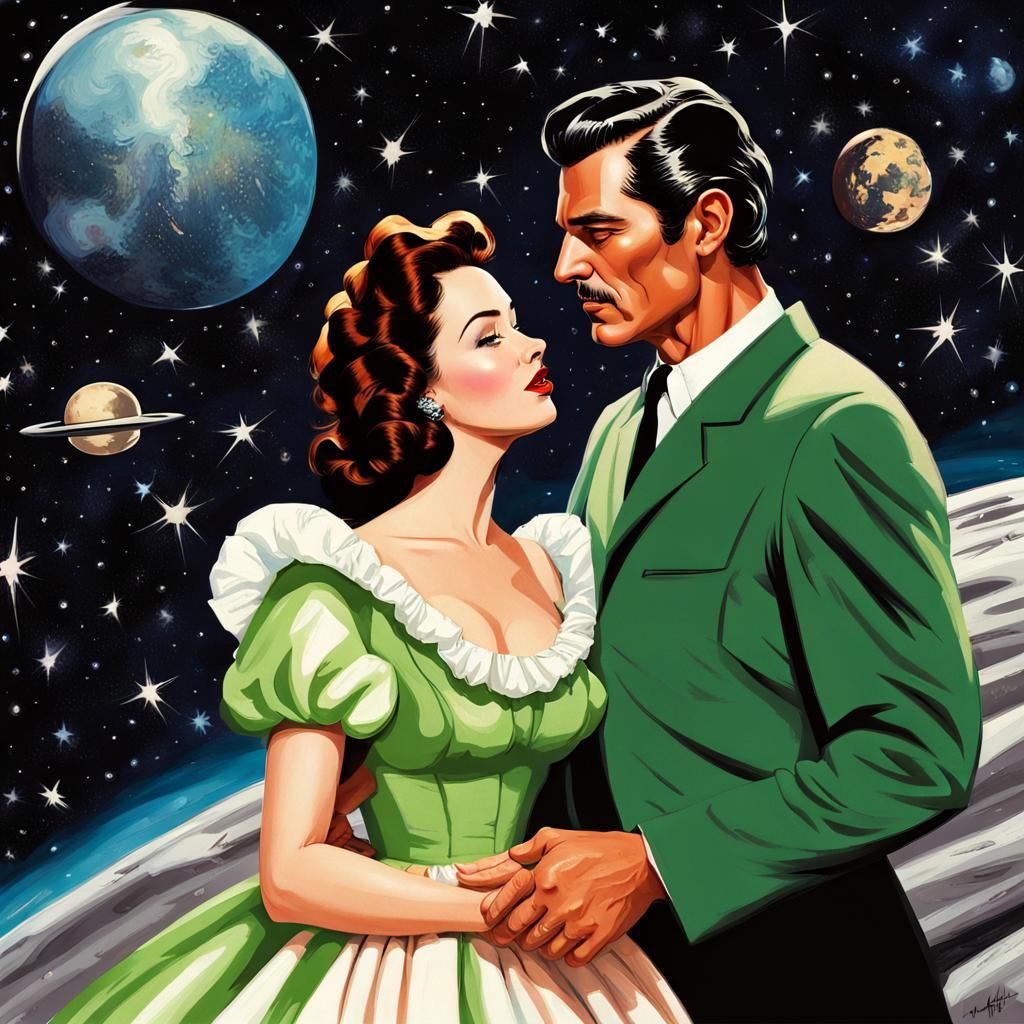 Rhett Butler and Scarlett O'Hara in Space