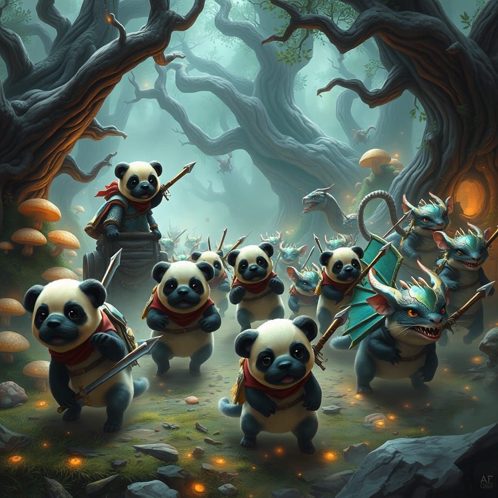 Adorable Foes Clash in Fantastical Realm