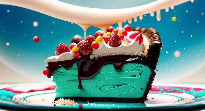 Pop Surrealism: Slice of Pie with Hair