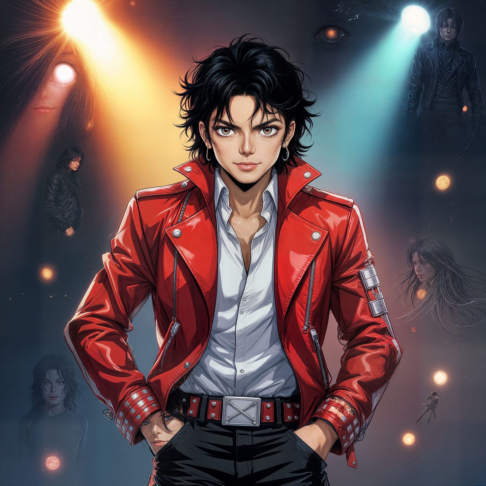 Michael Jackson Thriller Anime Key Visual