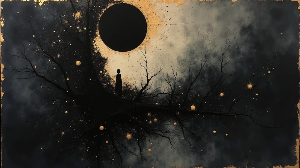 Hope Emerges From Darkness With Cosmic Light