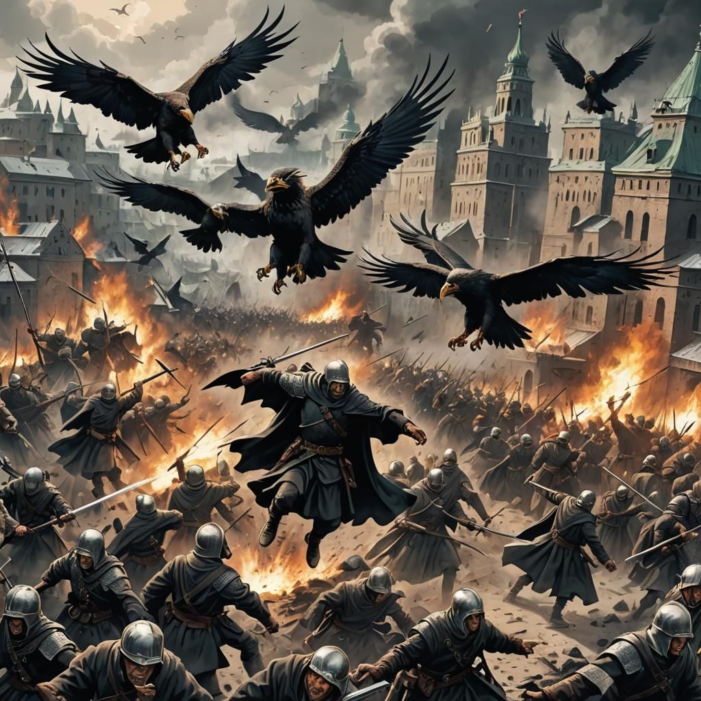 Epic Siege of Leningrad with Mythical Creatures