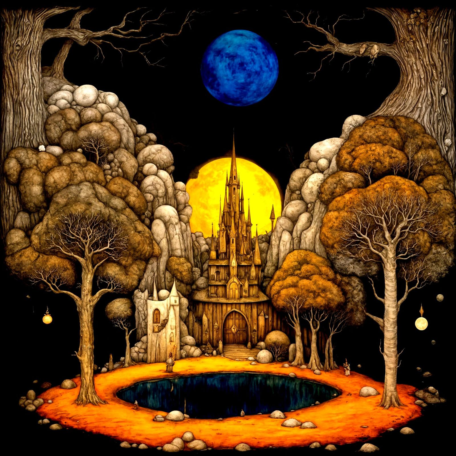 Fantasy fairy place by john bauer