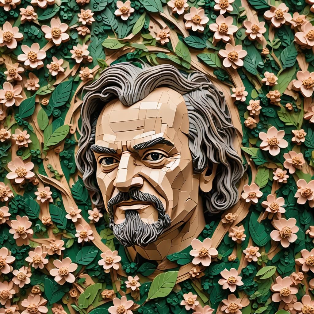 Shakespeare Star Trek Lego Hyperrealistic Woodcut