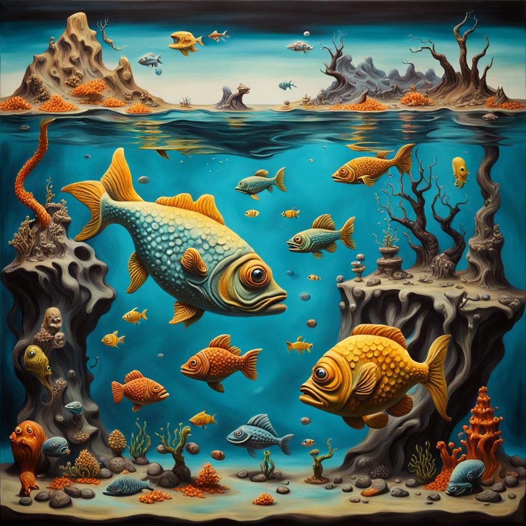 Surreal Underwater Claymation Monsters in Deep Focus