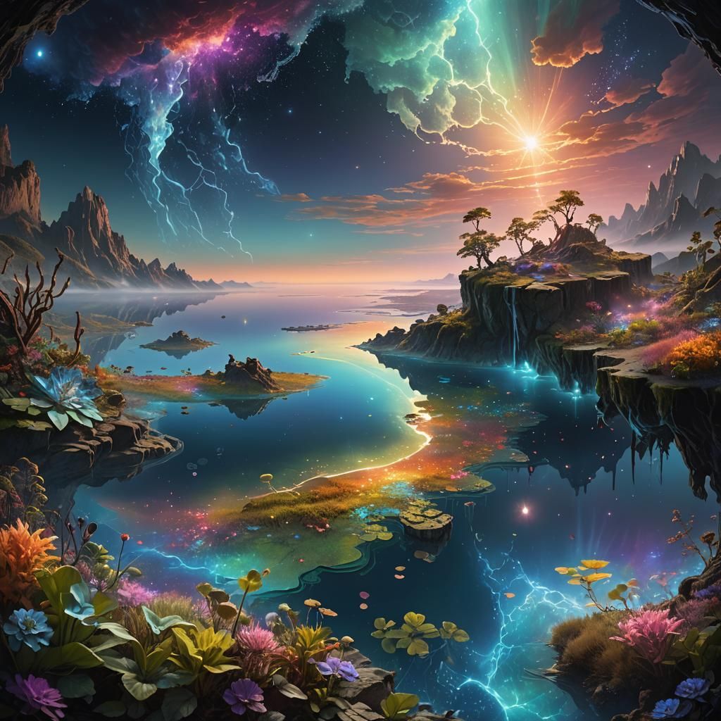 Breathtaking Fantasy: Two Worlds Separated by Land