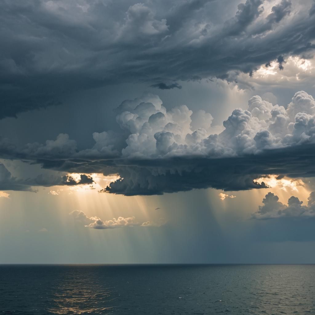 Thunderstorm Over Arafura Sea: Professional Photography