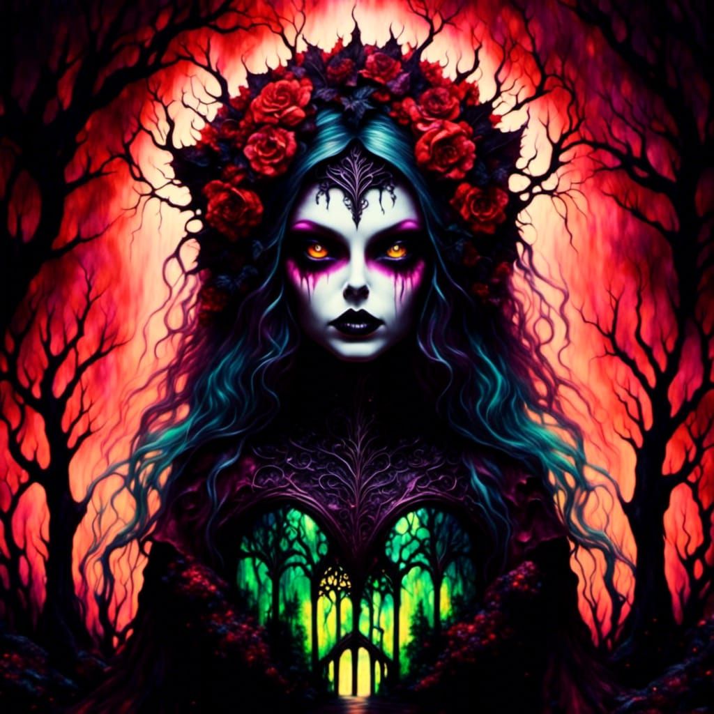 Dark Fairy in Horror Theme Park