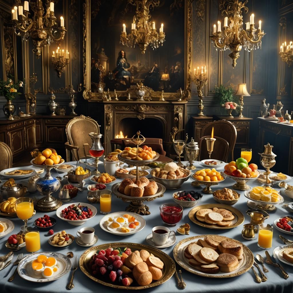 King Louis XIV's Lavish Breakfast at Versailles
