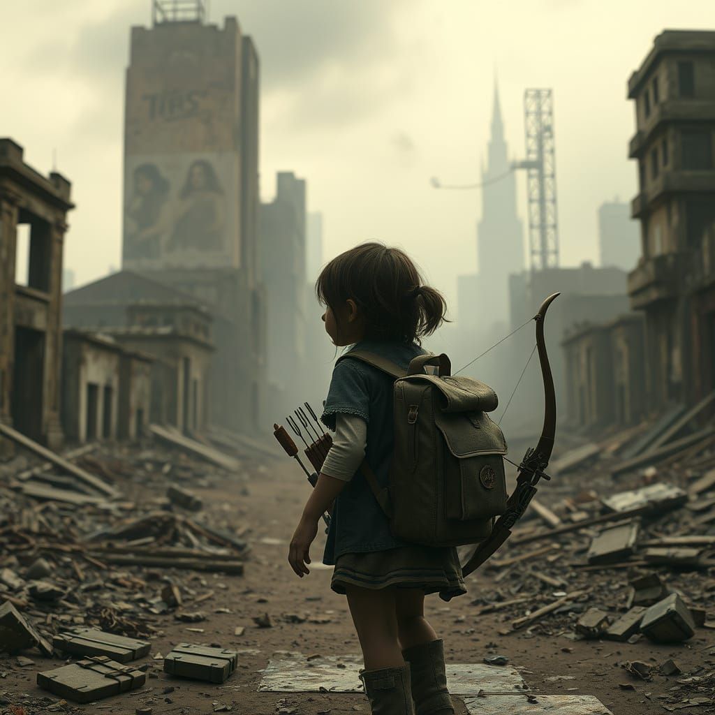 Girl in Ruins: Muted Post-apocalyptic Landscape in Stalenhag...