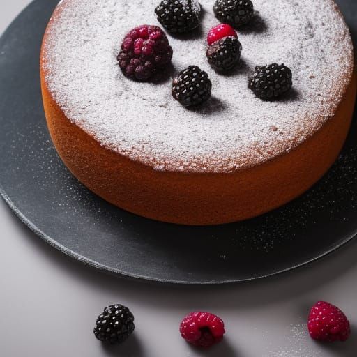 Delicious Blackberry Cake in Professional Photography