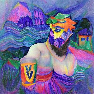 Valhalla in Fauvism Style
