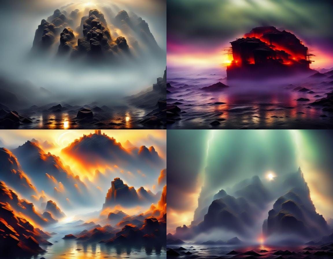 Dramatic Three-Part Cinematic Still in Golden Hour