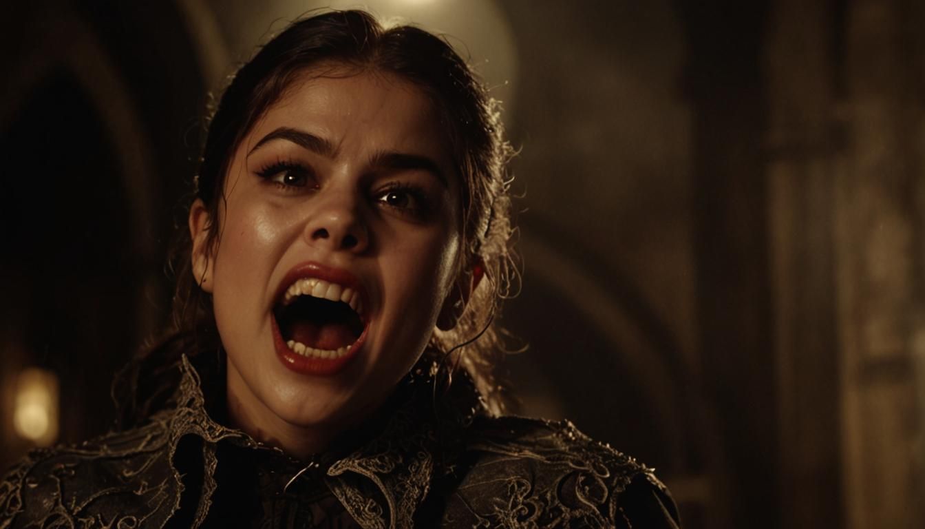 Selena Gomez as Vampire in Gothic Horror Style
